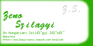 zeno szilagyi business card